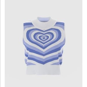 NWT! Small Heart Wave Vest